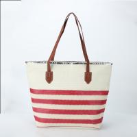 Bolsa de playa a rayas 2024, bolso de hombro para las axilas, bolso de lona informal de gran capacidad. - details 33