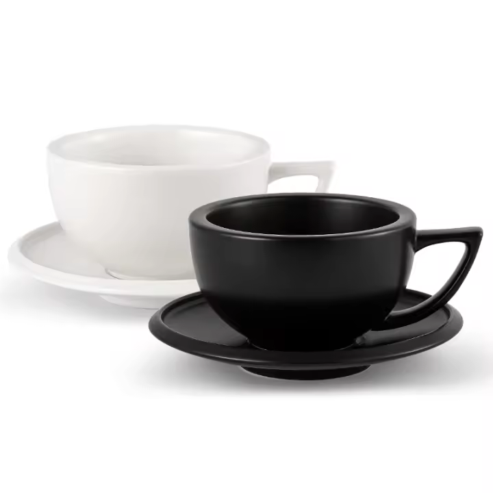 Taza De Café Cerámica 280ml Con Taza Y Cuchara Para Té Y Cappuccino Accesorios De Cocina Para El Hogar - 1