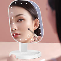 Espejo de maquillaje con luz LED, espejo de escritorio multiusos para baño y dormitorio - details 5