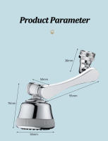 Aireador de grifo giratorio de 1080 °, extensor de Metal para cocina, boquilla de filtro de alta presión, rociador de agua para baño, burbujeador - details 13