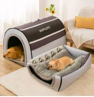 Casa de perro suave para gatos, casa para gatos de interior, cama portátil para gatos, perrera plegable, nido desmontable para mascotas con Cush extraíble - details 5