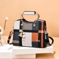 Mochila Versátil de Hombro para Mujer Leten a Cuadros, Splice, Liner de Cuero, Exterior PVC/Vinilo - details 4