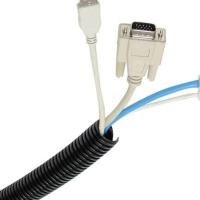 30M 1/4 "3/8" conducto de telar de alambre dividido protector tubo de manga de Cable corrugado de aislamiento de Color negro de polietileno - details 8