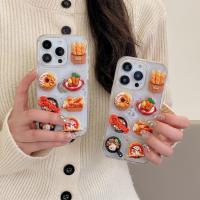 La comida tridimensional para pizza es adecuada para la funda del teléfono móvil Apple 15 iPhone16ProMax nuevo 13pro anticaída 12 divertido nicho 11 super fire hembra 14pro carcasa suave creativa todo incluido - details 1