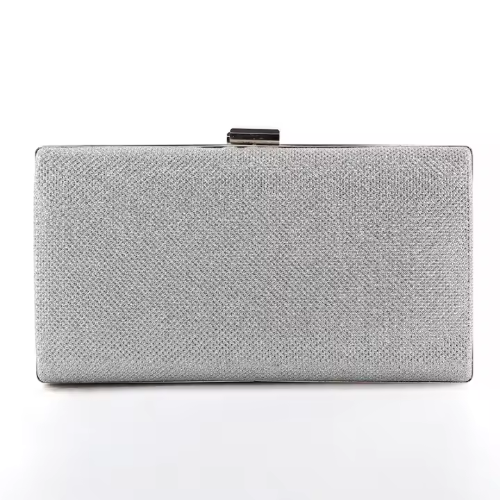 Bolso de mano de noche con lentejuelas de diamante para mujer, bolso de mano para boda, bolso de hombro para Banquete de fiesta, negro, dorado y plateado - 1