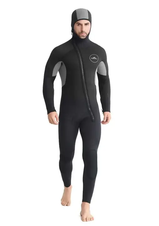 SBART nuevo traje de medusa desplumado frío y cálido de buceo de una pieza de surf engrosado de 5/7MM - 1