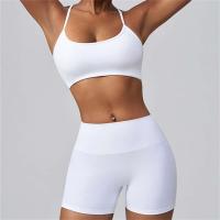Conjunto de yoga para mujer, body de entrenamiento para gimnasio, sujetador Fizz, camiseta de manga corta, ropa deportiva, 1/2 pieza - details 3