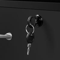 Cajonera de Escritorio Móvil con 2 Cajones Organizador de Archivos A4 Seguro y Llave - details 6