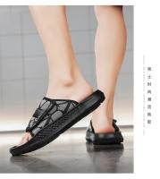 Zapatillas para hombre, zapatos informales de verano para la playa al aire libre, sandalias para caminar, cómodas, ligeras, de lujo, de diseñador, de cuero, a la moda - details 12
