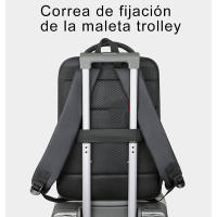 Mochila para ordenador portátil para hombre, resistente al desgaste, carga USB, adecuada para ordenador portátil de 16 pulgadas, diseño de tira reflectante, bolsa de negocios - details 3
