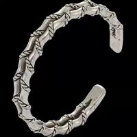 Pulsera cubana de bambú doble para hombre, brazalete con apertura ajustable, estilo Hip-hop, joyería de muñeca - details 2