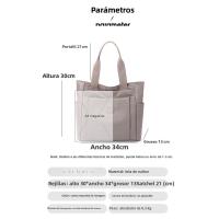 Bolso de mujer casual nuevo bolso de madre portátil de hombro de tela de nylon de color sólido informal de gran capacidad - details 10