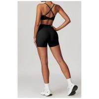 Fiess Sujetador de yoga para mujer, parte de atrás bonita, top deportivo de nailon, sujetador cruzado sexy transpirable, adecuado para gimnasio de mujer - details 27