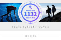 SKMEI-reloj Digital deportivo para hombre, cronómetro con contador de pasos, cálculo de calorías, Cuenta atrás, calendario - details 4