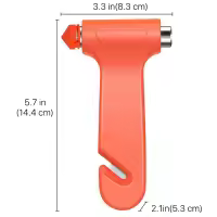 Herramienta de rescate de 4 piezas, martillo de seguridad para interruptor de ventana de cinturón de seguridad, adecuado para automóviles y vehículos. - details 1
