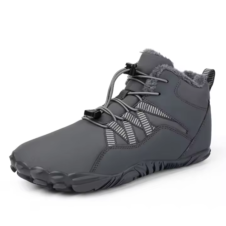 Botas de nieve de los hombres de invierno engrosado impermeable y antideslizante ancianos zapatos de algodón caliente y terciopelo botas cortas de mediana edad - 1