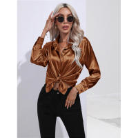 Camisa de satén para mujer, blusa de manga larga, nuevo estilo primavera/verano, ropa de mujer - details 28