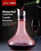 Botella de vidrio sin plomo, lata de vino tinto con aireador incorporado, accesorio para botella rápida - details 0