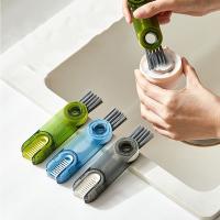 Limpiador de Botella de Cepillo de 360 Grados Herramienta de Limpieza Segura para Chupetes de Cabeza Suave Madre & Bebé - details 0
