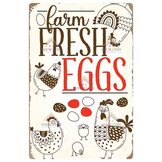 Letrero de hojalata Retro I Love My Ladies, letrero de granja de pollos, decoración de campo, Metal Vintage divertido, 7,9x11,8 pulgadas - 1