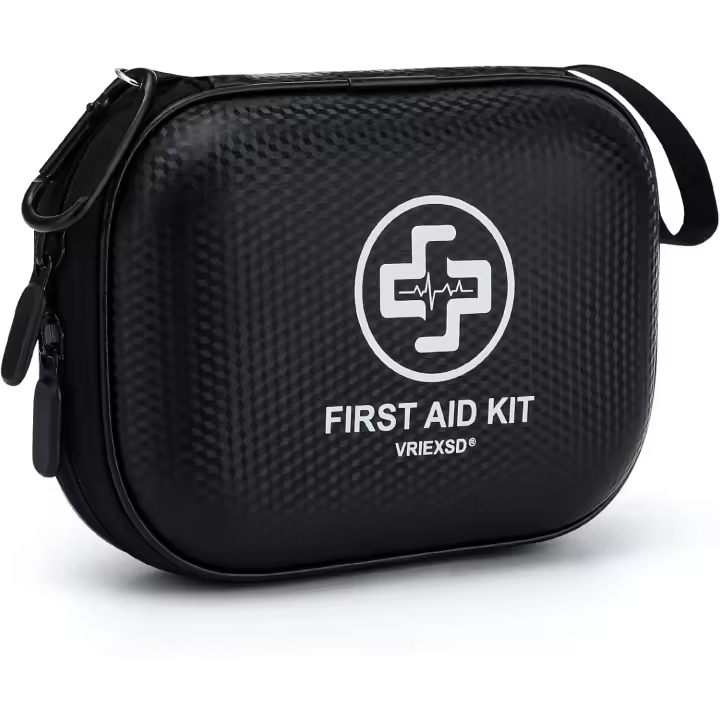 Kit de Primeros Ayudos Mini 150 Piezas Kit Médico Impermeable con Carcasa Dura para Hogar, Coche, Viajes, Acampar, Camión, Senderismo, Deportes, Oficina, Vehículo al Aire Libre - 1