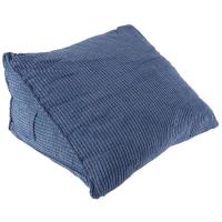 Cojín de respaldo de lectura, almohada de cuña para la espalda, almohadilla Lumbar para cama, silla de oficina, almohada de descanso, almohada de soporte para la espalda (azul) - details 4