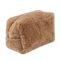 Bolso De Maquillaje Para Mujer De Peluche Sólido Viaje Organizador De Cosméticos Estuche De Ropa Joven Necesario - details 37