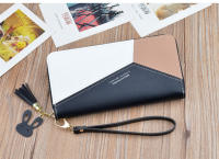 Cartera larga de cuero para mujer, tarjetero de mano con cremallera para teléfono, monedas, regalo de Navidad - details 11