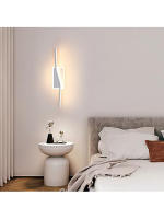 Goeco Lámpara de Pared Acrílica LED Moderna 12W de Luz Cálida 3000K para Dormitorio Sala de Estar Material Aluminio Fabricada en China - details 2