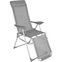 Conjunto Sillas Jardín Exterior de Aluminio, Respaldo Regulable y Reposacabezas, Conjunto Sillas Terraza Resistentes a Intemperie, Transpirable, Patas Reforzadas - 4 Sillas Gris - details 28