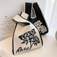 Nuevo Bolso de Moda para Mujer Bolso de Mano Casual de Lana Tejida Multicolor con Estilos Variados - details 56