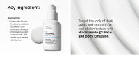 Loción facial y corporal The Ordinary Nicotinamide 5%, modificador de tono de piel y puntos negros, 3,4 fl oz - details 0