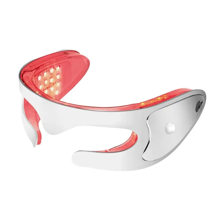 Antifaz de terapia de luz roja LED, 3 modos con vibración para antienvejecimiento y ojeras - 1