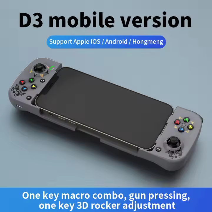 BLUEKAKA Mando inalámbrico compatible con Bluetooth tipo C, mando portátil para PS4, IOS, Android, switch y PC - 1