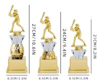 Trofeos de béisbol personalizados, estatuilla de bateador, trofeo de plástico de personalidad, venta al por mayor - details 3