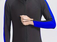 Ropa De Baño De Manga Larga Para Hombre, Secado Rápido Con Bloque De Color Y Cremallera Para Deportes Acuáticos - details 2