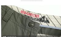Pantalones cortos cargo con múltiples bolsillos de camuflaje de algodón para hombre - details 1