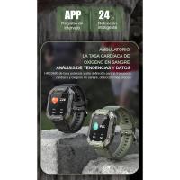 Reloj Inteligente Militar 2024 para Hombres, Smartwatch con Llamadas, Pantalla HD de 1.81