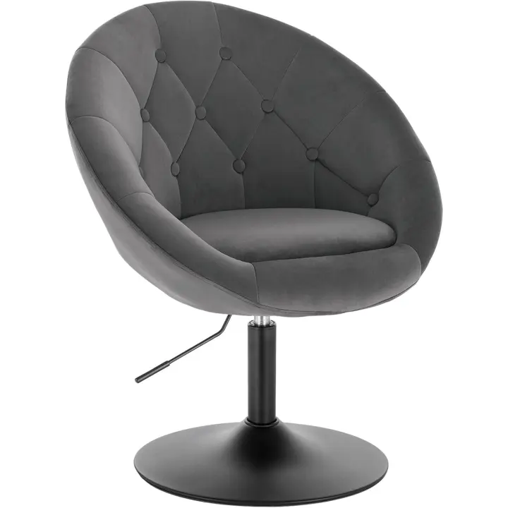 1x Taburete de Bar Acero Cromado Piel Sintética Taburete Bajo Silla de Bar Taburete Conferencia Taburete Peluquería Taburete Oficina Blanco BH41ws-1 - 1