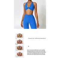 Sujetador deportivo con tirantes cruzados para mujer, sostén deportivo de realce, Top corto para Yoga, gimnasio, Fitness, transpirable - details 1