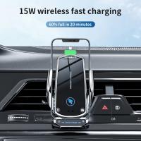 Soporte Móvil para Coche con Carga Inalámbrica Qi de 15W Bloqueo Automático Rápido Ventilación - details 5