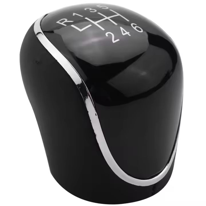 Perilla de palanca de marchas de cuero PU para coche, 6 velocidades, para Ford Mondeo IV, S-MAX, Transit, Focus, MK3, MK4, Kuga - 1