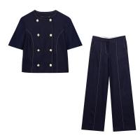 Conjunto de Pantalones Grandes Ouwu Conjunto de Dos Piezas para Trajes de Mujer - details 0
