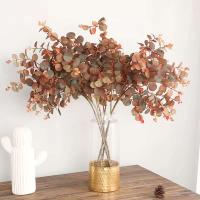 70cm Color otoño hoja de eucalipto bosque dinero planta artificial boda decoración del hogar exhibición de escritorio wers Decoracion - details 0