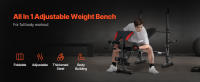 SucceBuy Banco de pesas, banco de ejercicios para sentarse de 660 libras, multifuncional ajustable para entrenamientos de cuerpo completo en casa - details 0