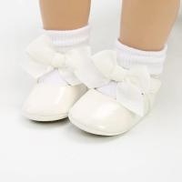Zapatos de bebé con lazo, suela de goma, zapatillas de Ballet de PU antideslizantes, zapatos de vestir para niña, zapatos de cuna para niño pequeño - details 5