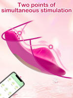 Vibrador de clítoris con Control por aplicación, estimulador del clítoris, bragas vibratorias femeninas, masajeador portátil, juguete sexual para adultos para mujeres - details 0