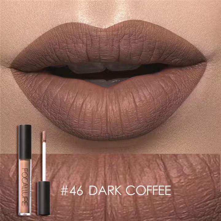 Focalure-brillo de labios mate, taza antiadherente, resistente al agua, brillo de labios duradero para mujer, Color de labios de una pieza - 1
