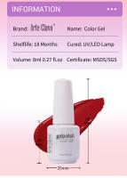 Art clavo-esmalte de gel semipermanente para uñas, conjunto de gel semipermanente para las cuatro estaciones, LED, 8ml, 10 piezas - details 2
