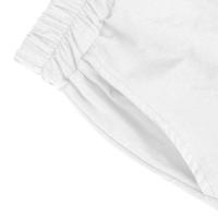 Pantalones Cortos de Lino y Algodón para Mujer Color Sólido, Cintura Suelta, Bolsillo, Botón, Moda Casual - details 61